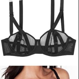 Victoria Secret unlined mesh balconette bra